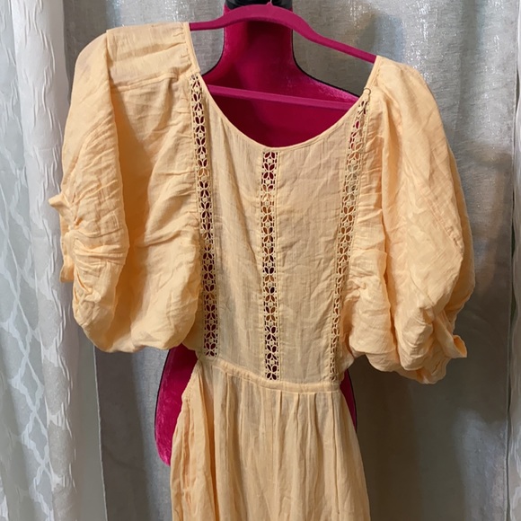 Free People Salerno Jumpsuit Peach Brioche Jumper size S - Picture 7 of 17